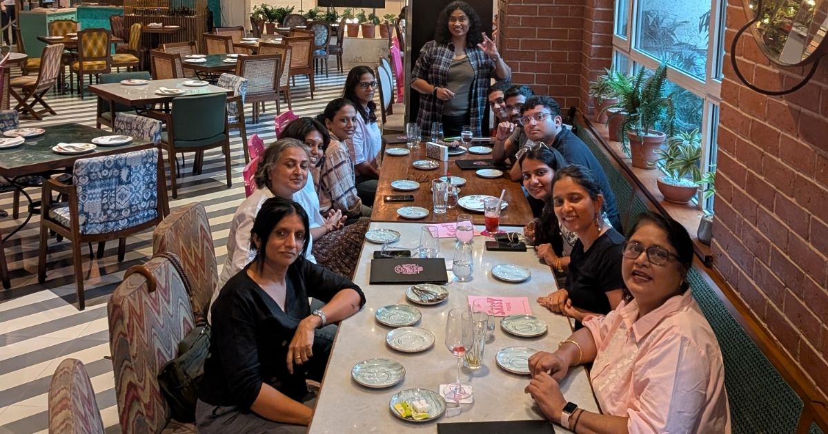 People at a table